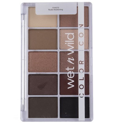 Wet n Wild Color Icon 10-Pan Eyeshadow Palette, Nude Awakening, 0.42 oz
