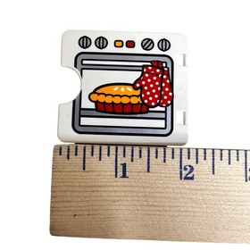 Lego Duplo 10835 Oven Print Door Window with Pie In Oven Cutout 27382pr0001