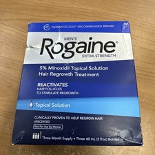 Rogaine Hair Regrowth Treatment Topical Solution 3 Month Supply, EXP 12/27 