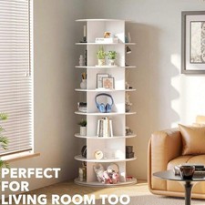 7 Tier Rotating Shoe Rack Tower Spinning Shoe Display Lazy Susan Shoe Organizer