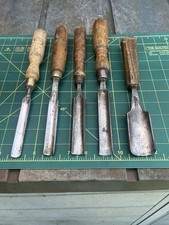 Set Of Vintage Gouge Chisels Marples Sorby For Restoration