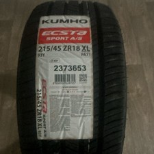 2 X Kumho Ecsta Sport As 21545r18xl 93y Tires 2 X Kumho Ecsta Sport As 21545r18xl 93y Tires