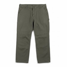 Carhartt B324 DFE Moss Green Relaxed Fit Carpenter Pants Mens 40x30 Cotton