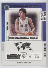 2021-22 Panini Contenders International Ticket Wang Zhizhi Wang Zhi-zhi #21 05cx
