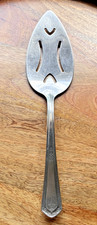 DS Stainless Steel USA Pierced Pie Cake Server Serving Piece Vintage