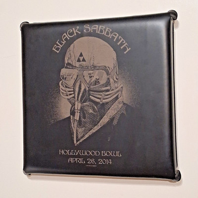 Black Sabbath 2014 Hollywood Bowl VIP ONLY Seat Cushion Ozzy Osbourne Tony Iommi