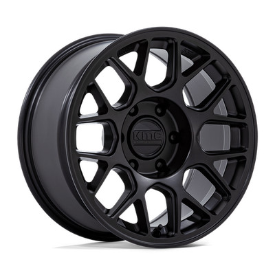 17x8.5 KMC KM730 Hatchet Matte Black Wheels 6x135 (25mm) Set of 4