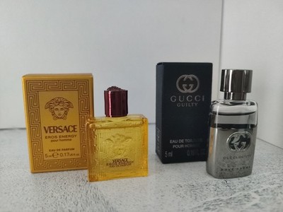 Miniaturen Versace Eros Energy  Und Gucci Guilty Herren