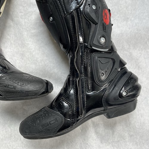 Sidi Vertigo Motorcycle "Sidi Lei" Boots Black W/ Pink Womens EU 40/ 8 US Riding - Picture 15 of 24