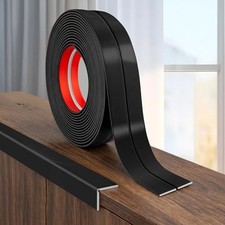 30FT Wall Corner Protector Moulding Trim, Flexible Wall 16mm x 30ft Matte Black
