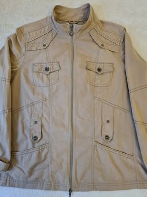 s.Oliver Damen Parka Jacke, Baumwolle, Beige, Gr. EU 42