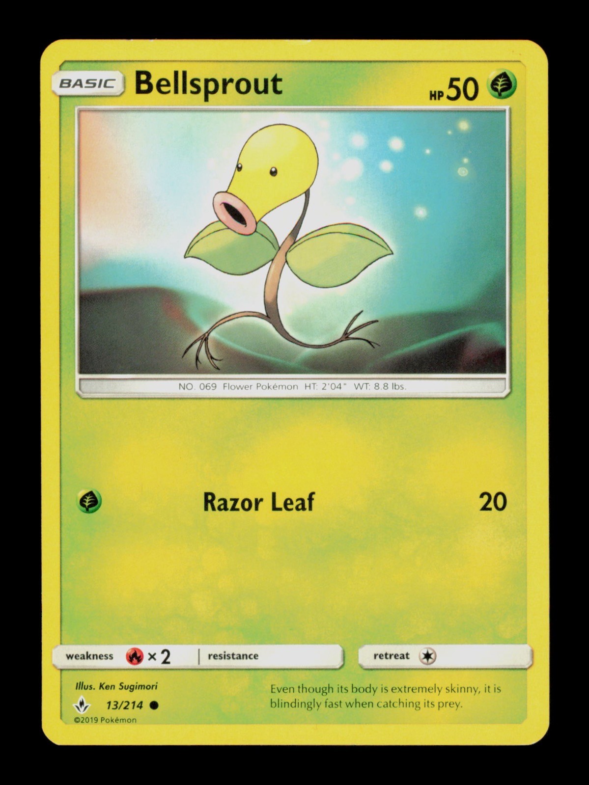 Bellsprout 13/214 Pokemon Unbroken Bonds Trading Card TC