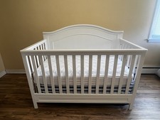4-in-1 Crib and Toddler Bed with Mattress All Parts Included 