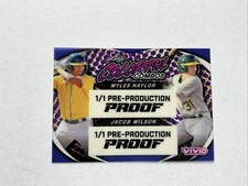 Leaf Vivid Colorful Combos 1/1 Proof Myles Naylor 1/1 Jacob Wilson 