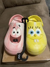 Size 3 Spongebog Squarepants Crocs Unisex. New with tags and box.