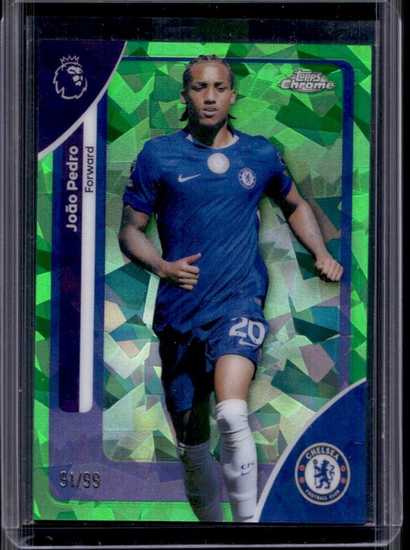 2026 Topps Chrome Sapphire Premier League Joao Pedro Green Refractor #/99