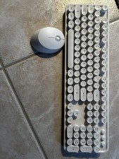 EUC Wireless White Mouse Keyboard Combo 104 Keys for Windows, PC, Notebook