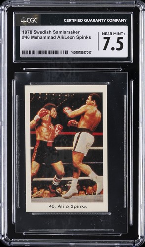 1978 SWEDISH SAMLARSAKER #46 MUHAMMAD ALI CGC 7.5
