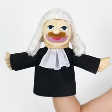 Jeffy Judge Hand Puppet Plush Toy 40CM SML Funny Interactive Puppet Kids Gift