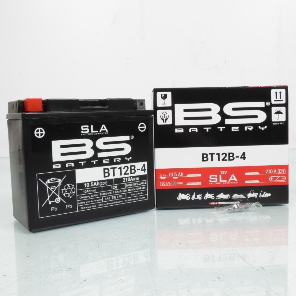 Batterie YT12B-4 BS Battery 12V pour Moto Ducati 748 Biposto 2001-2002