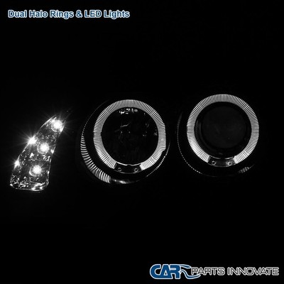 Spec-D 00-03 Nissan Sentra Projector Black Headlights smoke Lens