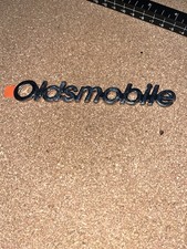 Oldsmobile Metal Rear Emblem Script Cutlass Badge Emblem 80s Oldsmobile Metal Rear Emblem Script Cutlass Badge Emblem 80s