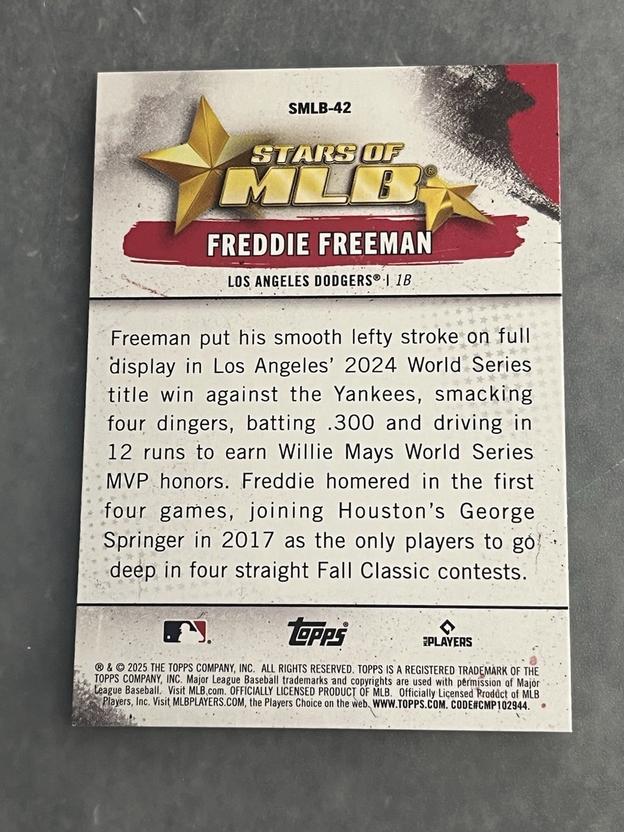 2025 Topps MLB Series 2 Stars Of MLB #SMLB-42 Freddie