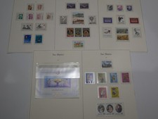 SAINT MARIN LOT 40 TIMBRES + 1 BLOC NEUFS** DE 1983-84. BONNE VALEUR