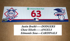 PHILLIES~2022 AUTHENTIC LOCKER ROOM PLATE # 63 Justin Bruihl & Chase Silseth SGA