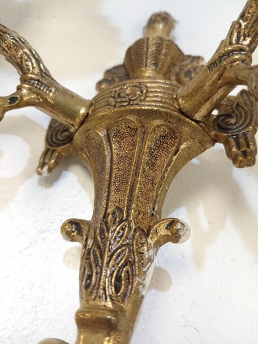 Vintage Brass Style Intricate Designed Wall Sconces Decorative Collector Spares - Picture 6 of 11