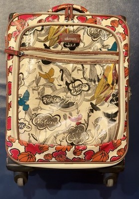 Sakroots Carry On Rolling Suitcase Floral Softside Luggage 19x14x9