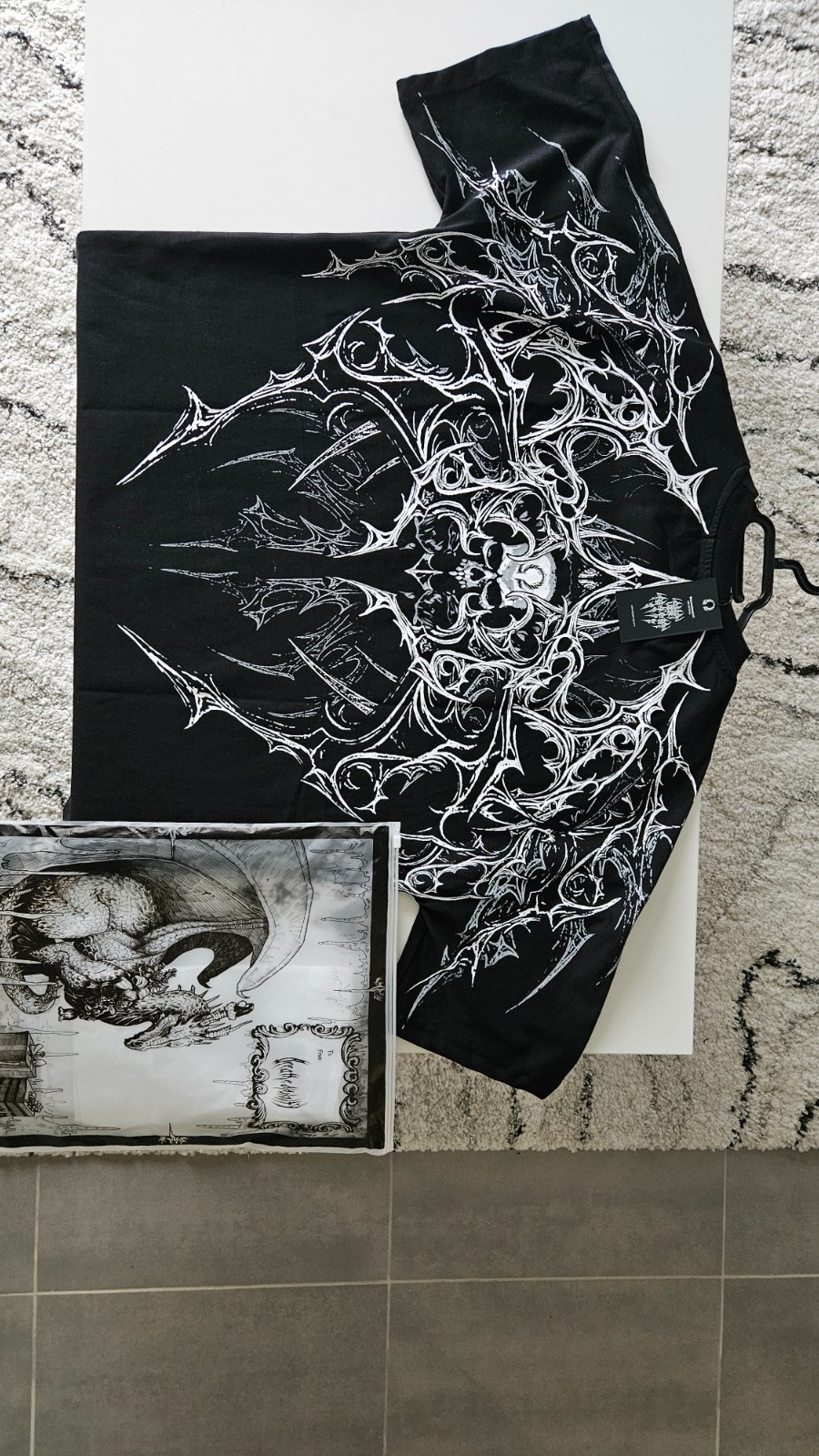 Breathe Divinity Oversize T-Shirt L schwarz-weiß Limited Edition 100% Baumwolle 