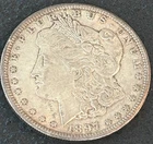 1897-S Morgan Silver Dollar San Francisco Mint $1 90% Silver XF/AU- Better Date