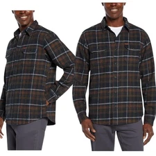 Orvis Men's Big Bear Heavyweight Flannel Shirt Cotton Multicolor Size L