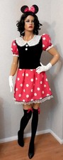 MINNIE MAUS" Damen Karneval Kostüm 5 Tlg Gr. M-L