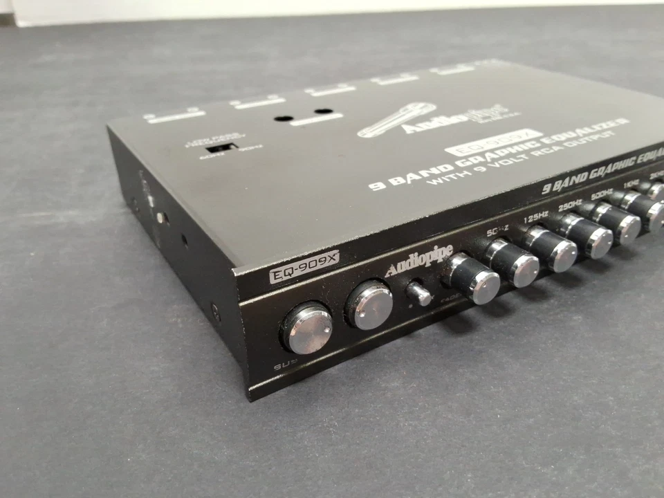 9 Band 9V In-Dash Graphic Equalizer w/ Line Driver EQ-909X Audiopipe - Image 4 of 4