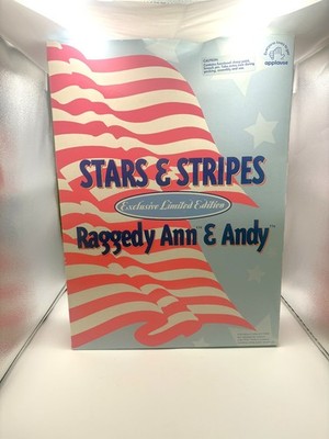 Applause Stars & Stripes Exclusive Limited Edition Raggedy Ann & Andy Dolls