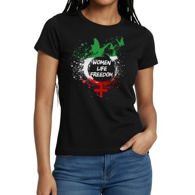 Women Life Freedom Peace Frieden Iran Zan Zendegi Azadi Frauen T-Shirt