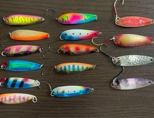 15-piece stream spoon set, 7-8g, including Brooks spoons, Lightning Wobblers,