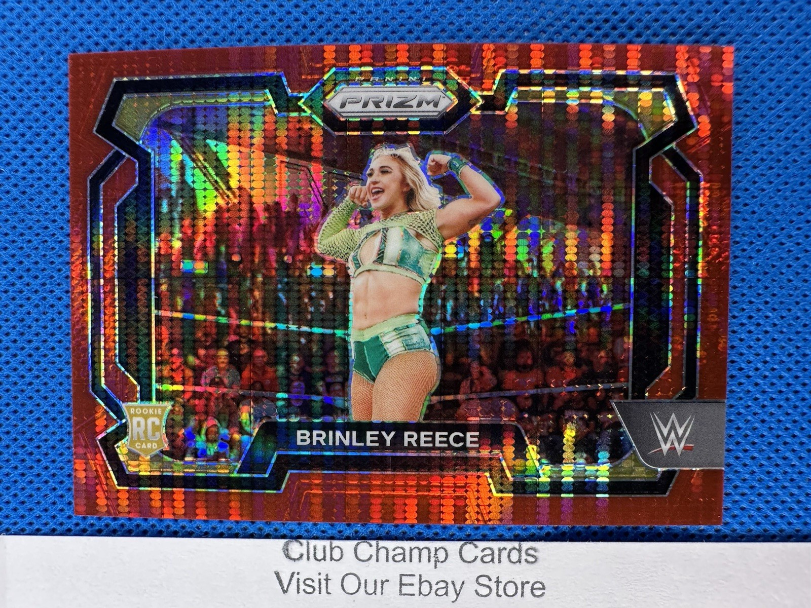 2024 #36 Brinley Reece Panini Prizm WWE Red Pulsar Prizm 111/399 RC