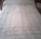 Couverture/Dessus lit/vintage Laine Vierge et Acrylique