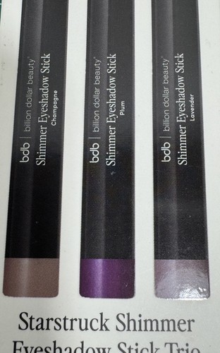 BDB BILLION DOLLAR BEAUTY STARSTRUCK SHIMMER EYESHADOW STICK TRIO COLORS - Bild 2 von 8