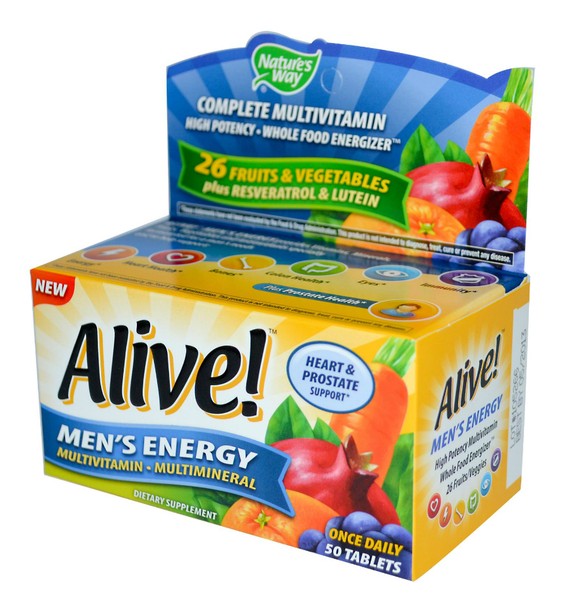 Nature's Way Alive!, Men's Energy Multivitamin Multimineral 50 tbs. for ...