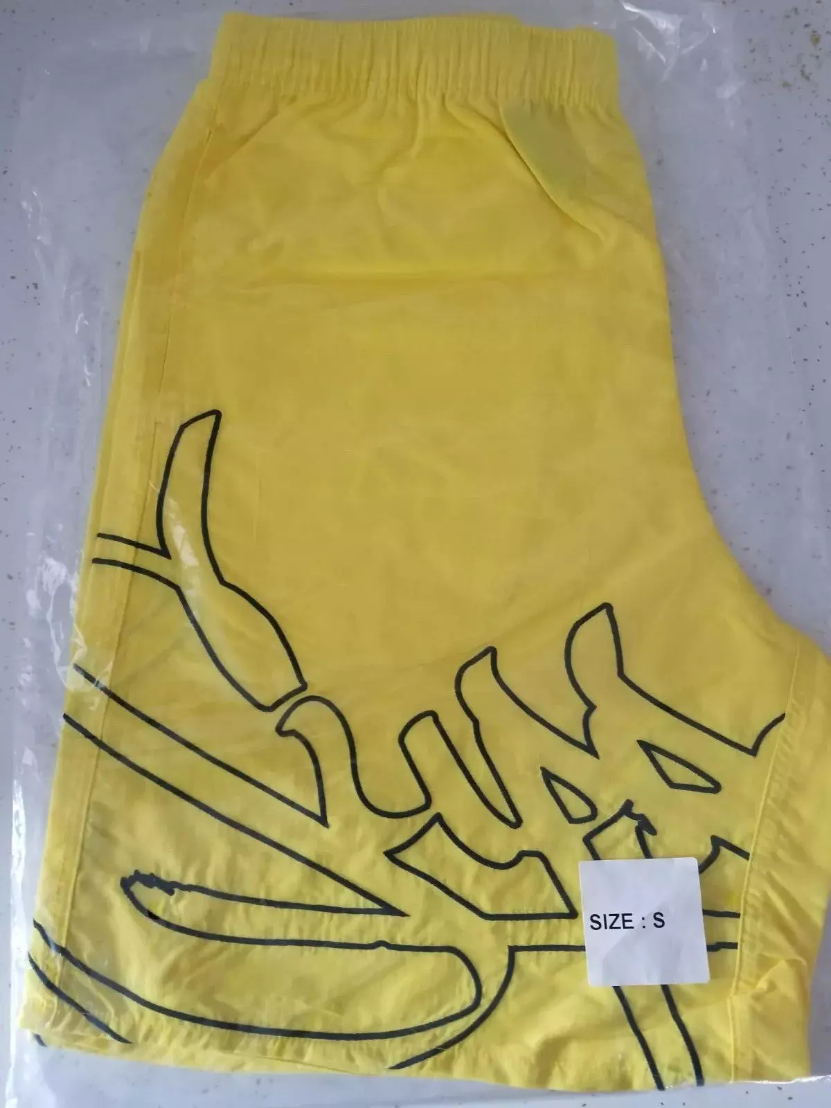 Supreme Tag eau taille courte petit jaune