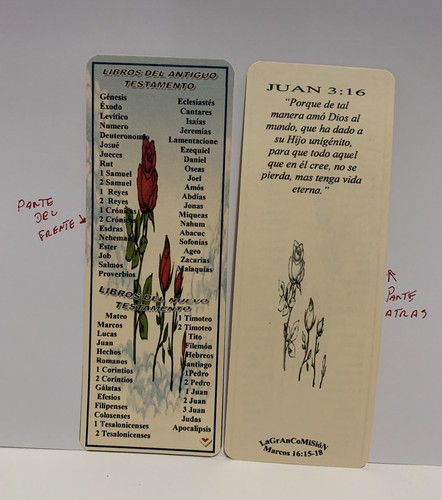 PACK De 10 Marcadores NOMBRE De LIBROS En La BIBLIA REINA VALERA “Bookmark” - Foto 4 di 6