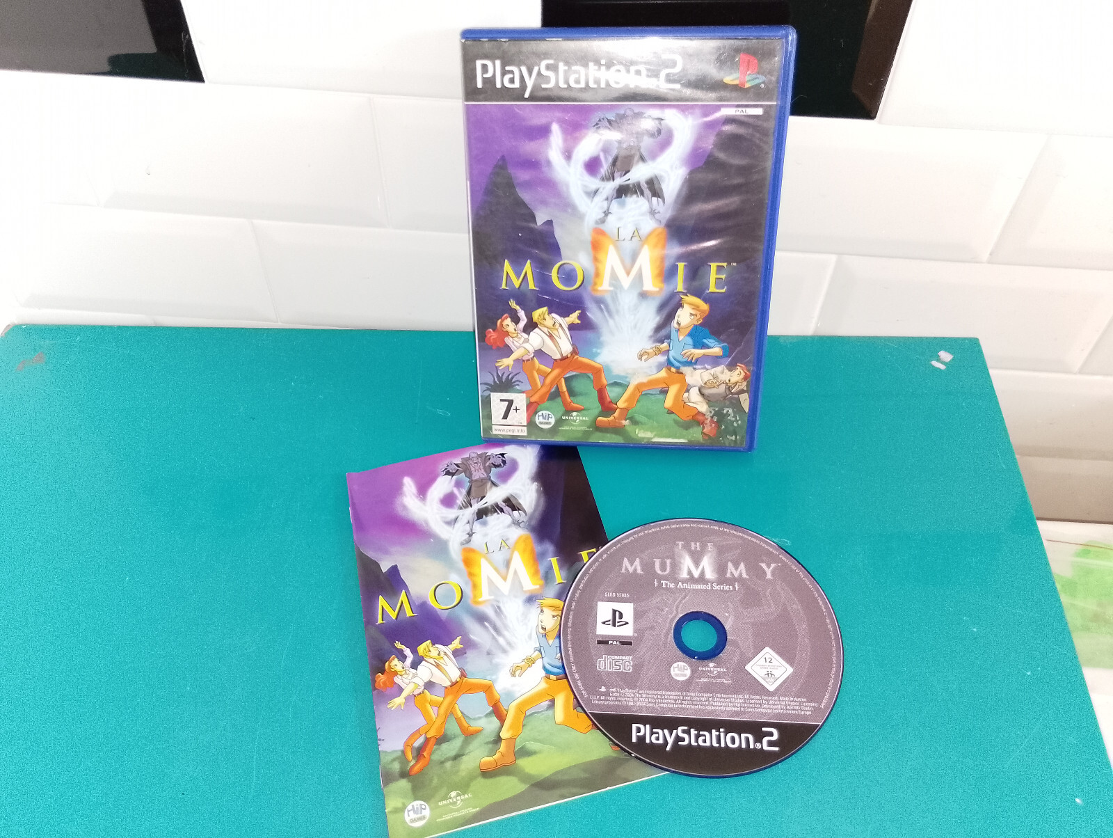 jeu vidéo sony playstation 2 ps2 la momie dessin animé