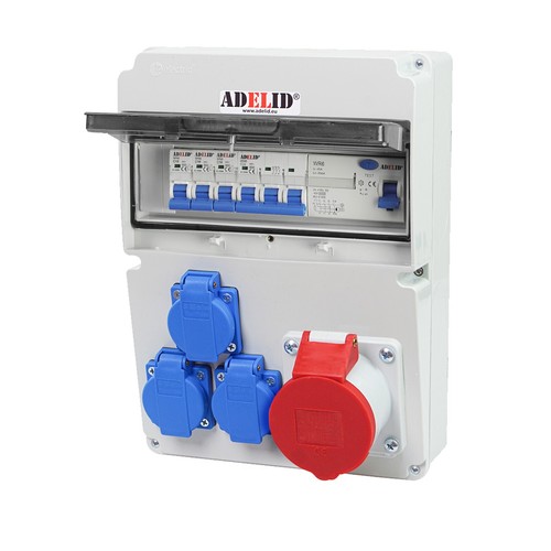 BAUSTROMVERTEILER WANDVERTEILER KOMPLETT VERDRAHTET 32A 16A 230V BALS DOSE CEE - Bild 28 von 81