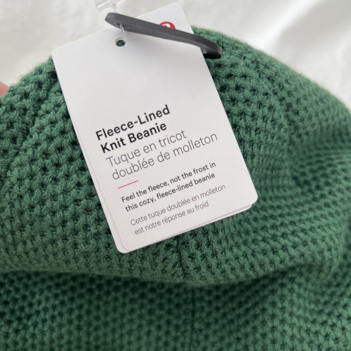 Lululemon Fleece Lined Knit Beanie NWT Heathered Everglade  display picture 2