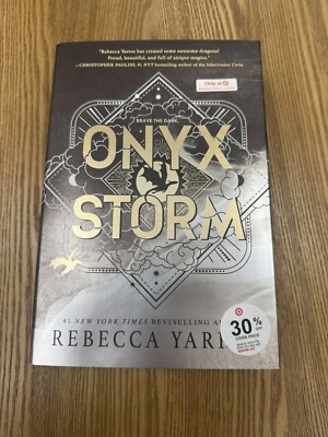 Onyx Storm-Rebecca Yarros-Target Exclusive-HardCover-FREE/FAST SHIPPING-IN HAND!