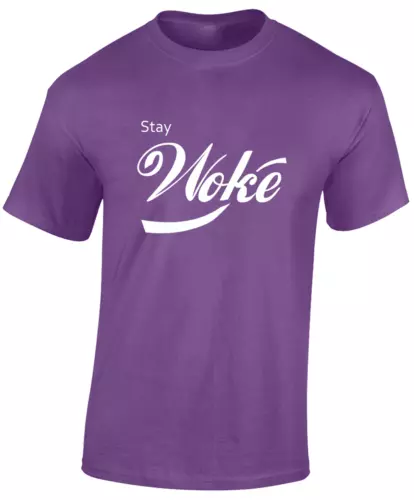 Stay Woke Funny Joke Design Top Comedy Sarcastic New Unisex T-Shirt - Picture 8 of 11